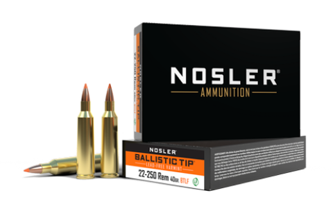 NOSLER 22-250 Rem 40gr Ballistic Tip Lead Free SP (20 ct.)