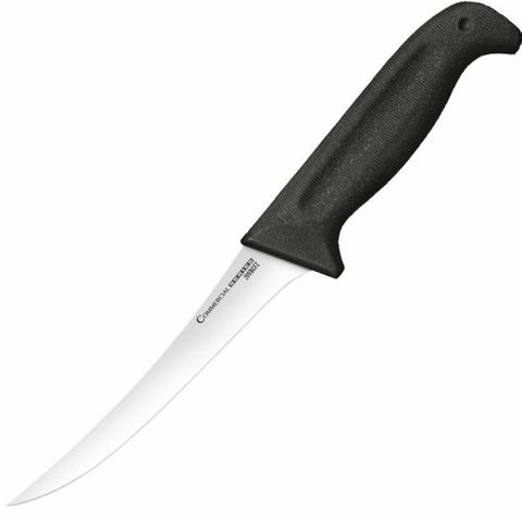 Cold Steel Commerical Series FLEXIBLE CURVED BONING KNIFE, 6 inch Blade, 4116 Stainless Steel
