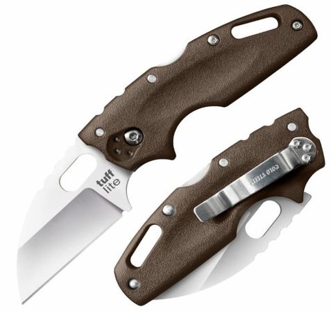 Cold Steel TUFF LITE FDE Plain Edge, 2.5 inch Blade, AUS8A Steel, Blister Pk