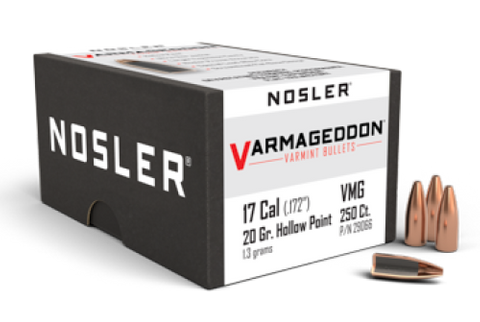 NOSLER 17 Cal 20gr Varmageddon FB Tipped (250 ct)