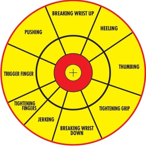 PROSHOT PISTOL TRAINING TARGET (6PK)