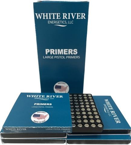 WHITE RIVER ENERGETICS Large Pistol Primer (100)
