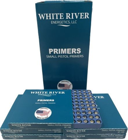 WHITE RIVER ENERGETICS Small Pistol Primer (100)