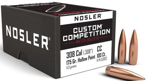 NOSLER 30 Cal 175g HPBT Custom Comp (100)