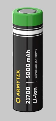 Armytek 21700 Battery Li-ion 5000mAh/Without PCB/Rechargeable