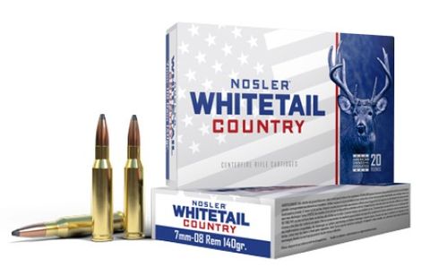 NOSLER 7mm 08 Rem 140gr Whitetail Country (20 ct.)