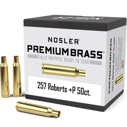 NOSLER PREPPED BRASS  257 ROBERTS +P (50)