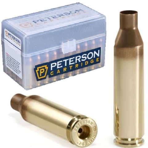 PETERSON BRASS .243 WINCHESTER (50)