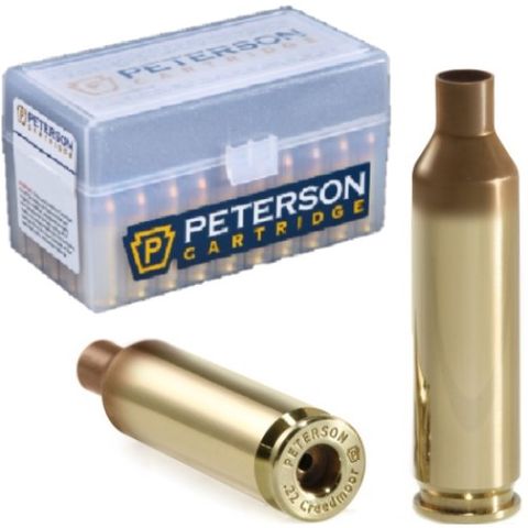 PETERSON BRASS 22 CREEDMOOR LRP (50)