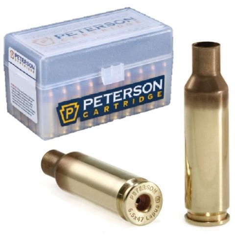 PETERSON BRASS 6.5x47 LAPUA SRP (50)