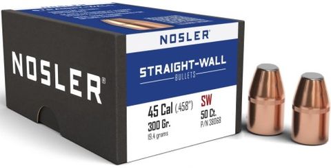 NOSLER 458 Cal 300gr PP Straight Wall (50 ct.)