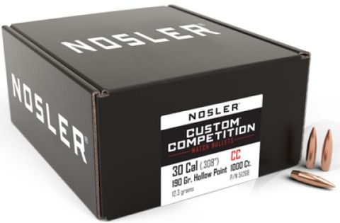 NOSLER 30 Cal 190g HPBT Custom Comp (1000)