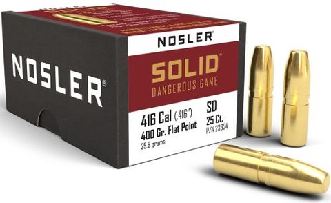 NOSLER 416 Cal 400gr FP Solid (25 ct.)