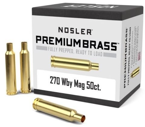 NOSLER PREPPED BRASS 270 Weatherby (50)