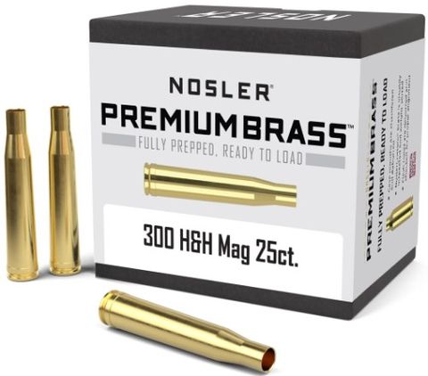 NOSLER PREPPED BRASS 300 H&H Mag (25 ct.)