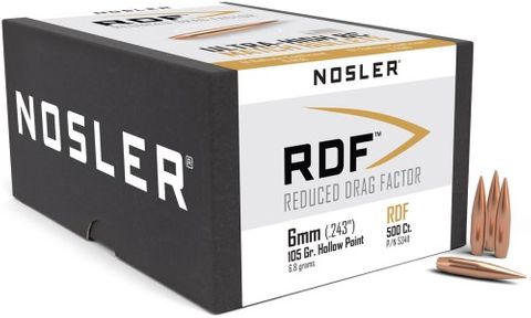 NOSLER 6mm 105gr HPBT RDF (500)