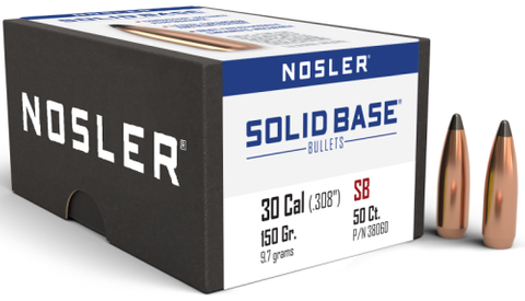 30 Cal 150gr SP Solid Base (50 ct.)