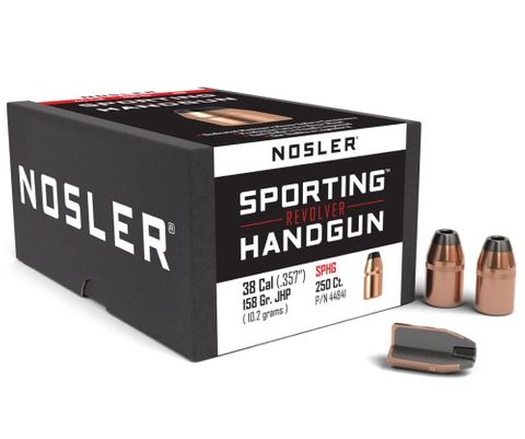 NOSLER 38 Cal 158gr  JHP Sporting Handgun (250 ct.)