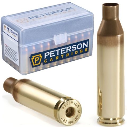 PETERSON BRASS .243 WINCHESTER SRP (50)