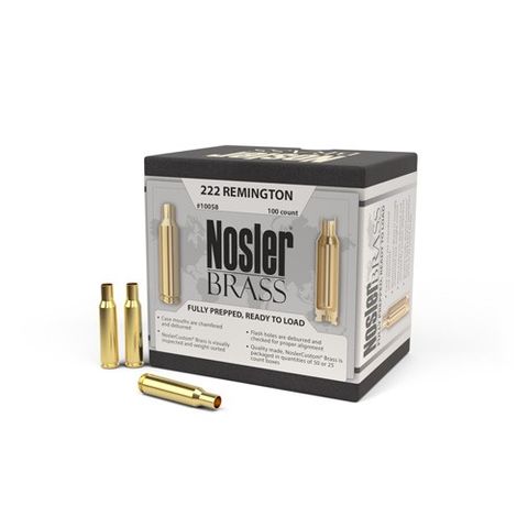 NOSLER PREPPED BRASS 222 REMINGTON (100ct)