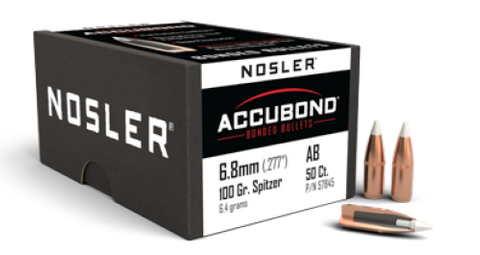 Nosler 6.8mm 100 gr Cannelured 540 Accubond (50)