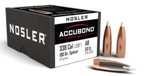 NOSLER 338 Cal 180gr AccuBond (50 )
