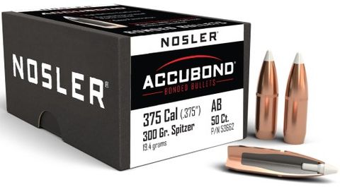 Nosler 375 cal 300gr Accubond Cannelured .725 ( 50 )