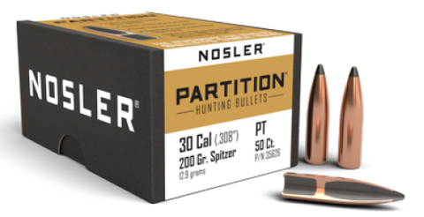 Nosler 30 cal 200 gr SP Partition (50)