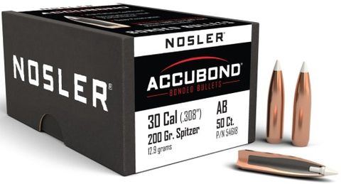 NOSLER 30 Cal 200gr AccuBond (50)