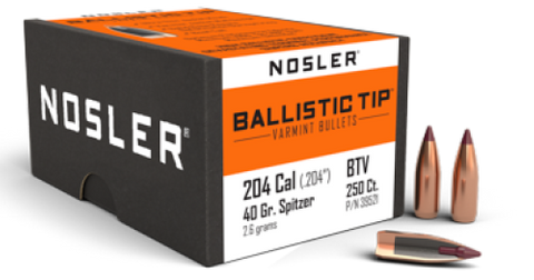 NOSLER 20 Cal 40gr Ballistic Tip ( 250 )