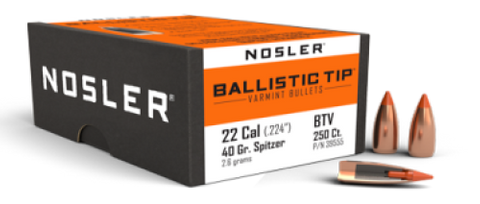 NOSLER 22 Cal 40gr Ballistic Tip (250)