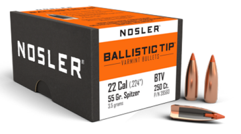 NOSLER 22 Cal 55gr Ballistic Tip (250)
