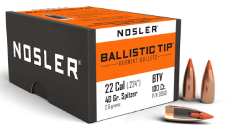 NOSLER 22 Cal 40gr Ballistic Tip ( 100 )