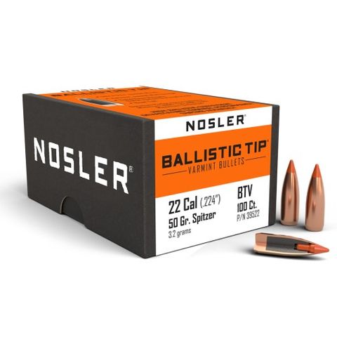NOSLER 22 Cal 50gr Ballistic Tip (100)
