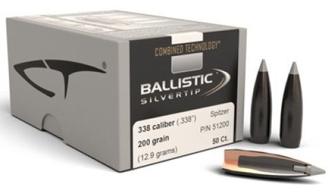 Nosler 338 Cal 200 gr Ballistic Silvertip (50)