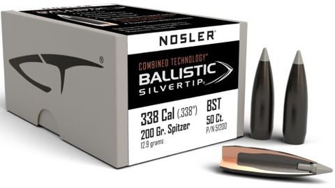NOSLER 338 Cal 200gr Ballistic Silvertip (50)