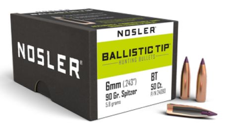 Nosler 6mm 90 gr Ballistic Tip ( 50 )