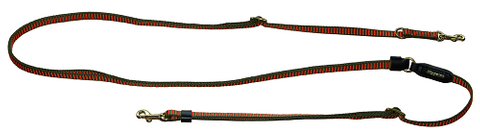 NIGGELOH SHOULDER LEASH DELUXE, ORANGE-OLIVE, 15 MM