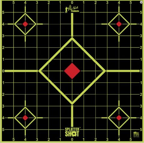 PROSHOT SPLATTER SHOT®  17.75 inch Square Sight in Target 5 pack