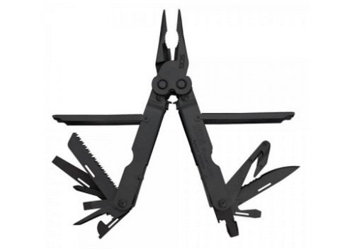 SOG POWERLOCK EOD W/V-CUTTER - BLACK OXIDE - NYLON SHEATH