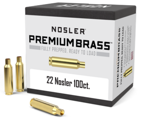 NOSLER PREPPED BRASS  22 NOSLER (100)
