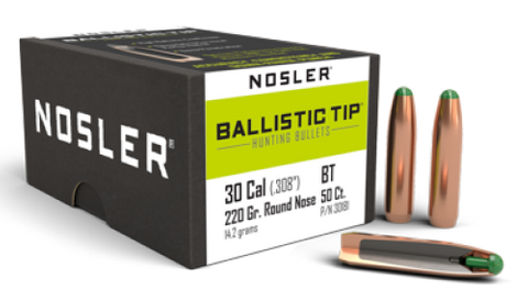 Nosler 30 Cal 220gr Ballistic Tip (50 ct)