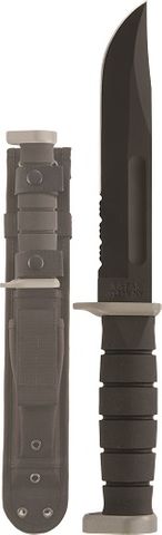 KA-BAR 1281 D2 EXTREME, Serrated Edge, Nylon/Cordura Sheath