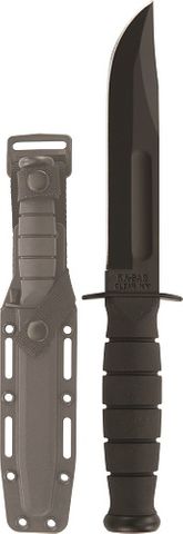 KA-BAR 1258 SHORT KA-BAR, Straight Edge, Hard Plastic Sheath