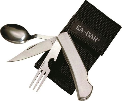 KA-BAR 1300  HOBO-STAINLESS FORK/KNIFE/SPOON-BOXED