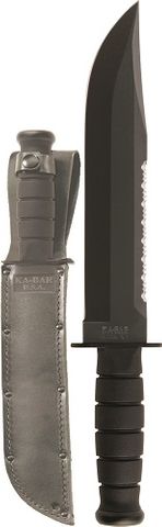 KA-BAR 2211 BIG BROTHER,KRATON HANDLE, Leather Sheath