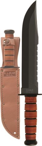 KA-BAR 2217 BIG BROTHER LEATHER, Leather Handle and Sheath,