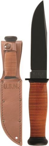 KA-BAR 2225 MARK I, Leather Handle and Sheath