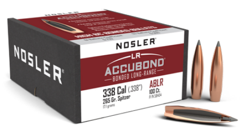 Nosler 338 Cal 265gr SP ABLR (100 ct)
