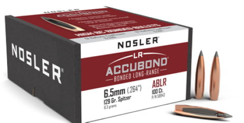 Nosler 6.5mm 129gr SP ABLR (100 ct)